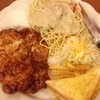 สเต้กไก่สไปซี่เพิ่มสปาเกตตี้เบคอน