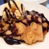 Icecream Crepe Banana Caramel
