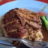 ข้าวหน้าเป็ดย่างหมูแดง