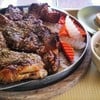สเต็กเนื้อ กระทะร้อน