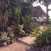 บรรยากาศในร้าน ตัวร้านต้องเดินผ่านบ้านไปริมน้ำ