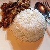 พะแนงหมูราดข้าว 35฿