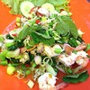 ยำคะน้ากุ้งสด