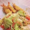 สลัดกุ้งทอด น้ำสลัดครีมงาญี่ปุ่น