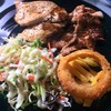 สเต็กหมู+ไก่