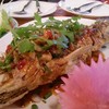 ปลากะพงราดพริก