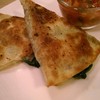 Quesadilla with spinach,cheese and tomato แป้งบางไม่เลี่ยนไส้ผักโขมกับชีสอร่อยเช