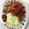 ข้าวเหนียวหมูทอด หมูฝอย