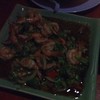 กุ้งผัดกระเพรา 150 บาท 