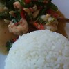 ข้าวกระเพรากุ้ง ชอบที่กุ้งสดมาก