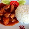 ข้าวหมูอบสับปะรด