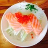 Salmon sashimi
