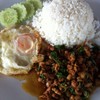 กะเพราหมูสับไข่ดาว