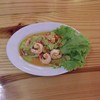 ยำมะระกุ้งสด 
