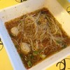 เส้นหมี่ก๋วยเตี๋ยวลูกชิ้น+เนื้อเปื่อย
