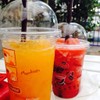 ส้ม 100% คั้น สด
