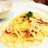 คาโบนาร่าไข่ลวกค่ะ