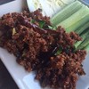 ลาบหมูทอด@90บาท
