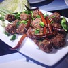 ลาบหมูทอด