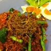 ปลาดุกฟูผัดพริกขิง