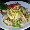 ยำหมูย่างแอปเปิ้ลเขียว