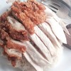 ข้าวมันไก่ทอดผสมไก่ต้ม