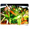 ยำก้านคะน้ากุ้งสด