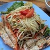 ส้มตำกุ้งเผาให้กุ้ง4ตัว ชอบๆๆ