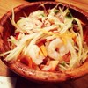 ตำกุ้งสด กุ้งตัวใหญ่จัง <3