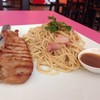 สเต็กหมู+สปาเก็ตตี้สไปซี่