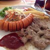 สันคอหมูพริกไทยดำ ไส้กรอก 