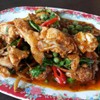 ผัดเผ็ดไก่บ้าน (120 บาท)