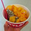Toppingท่วม มองไม่เห็น Frozen Yogurtด้านล่าง 555