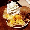 Rum Raisin & Mango with One scoop of Caramel