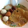 บะหมี่ต้มยำ หมูทอด