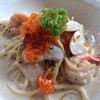 สปาเก็ตตี้ครีมไข่กุ้ง กรุปๆ