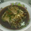 ก๋วยเตี๋ยวไก่เส้นเล็ก (ใส่น้ำซุปแล้ว)