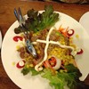 สลัดหมูทอด