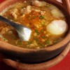 โจ๊กต้มยำแต่เครื่องหมูรวมใส่ไข่