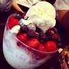 strawberry yogurt shaved ice