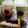 caramelmachiato / Matcha green tea / Blueberry cheese cake