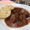 Beef Gulasch with bread dumpling