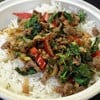 ข้าวกะเพราเนื้อ 220 บาท