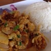 ข้าวราดผัดผงกะหรี่ทะเล 40 บาท 