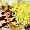 Waffle Banana Choc Cheese 