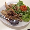 ปลาเนื้ออ่อนทอดกระเทียม 