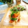 Salmon Pizza Toast&Fresh Salad^_^