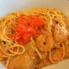 สปาเก็ตตี้ไวท์ครีมกิมจิไข่กุ้งเข้มข้นอร่อยมั๊ก