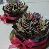 หน้าตาดีมาแต่ไกล chocolate birthday cake
