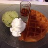Waffle With Matcha Icecream
